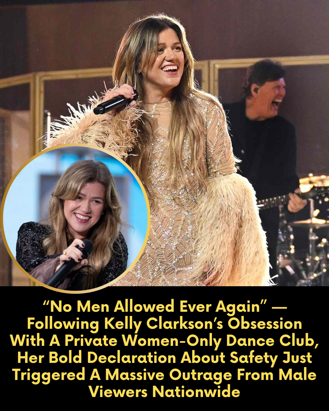 “No Men Allowed Ever Again” — Following Kelly Clarkson’s Obsession With A Private Women-Only Dance Club, Her Bold Declaration About Safety Just Triggered A Massive Outrage From Male Viewers Nationwide