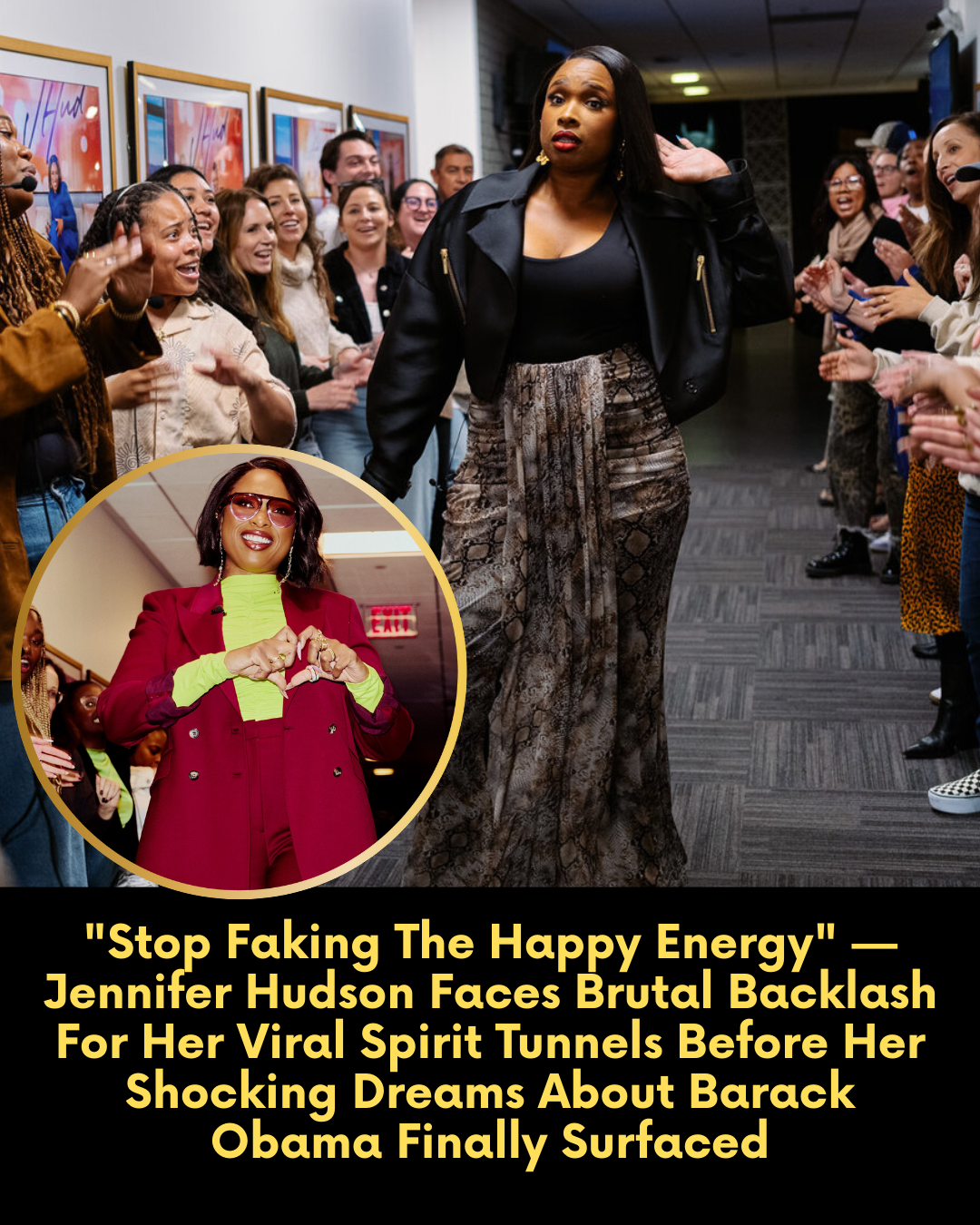 “Stop Faking The Happy Energy” — Jennifer Hudson Faces Brutal Backlash For Her Viral Spirit Tunnels Before Her Shocking Dreams About Barack Obama Finally Surfaced