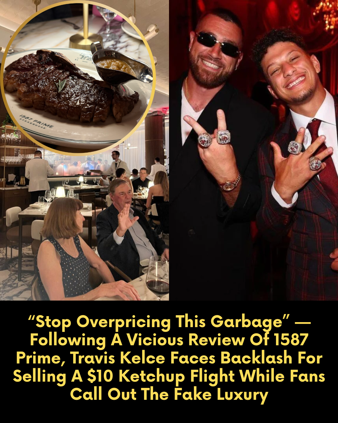 “Stop Overpricing This Garbage” — Following A Vicious Review Of 1587 Prime, Travis Kelce Faces Backlash For Selling A $10 Ketchup Flight While Fans Call Out The Fake Luxury