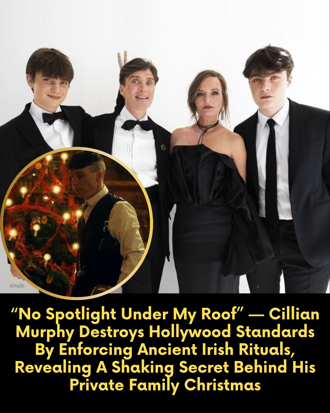 “No Spotlight Under My Roof” — Cillian Murphy Destroys Hollywood Standards By Enforcing Ancient Irish Rituals, Revealing A Shaking Secret Behind His Private Family Christmas