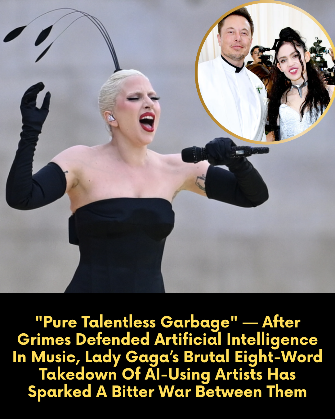 “Pure Talentless Garbage” — After Grimes Defended Artificial Intelligence In Music, Lady Gaga’s Brutal Eight-Word Takedown Of AI-Using Artists Has Sparked A Bitter War Between Them