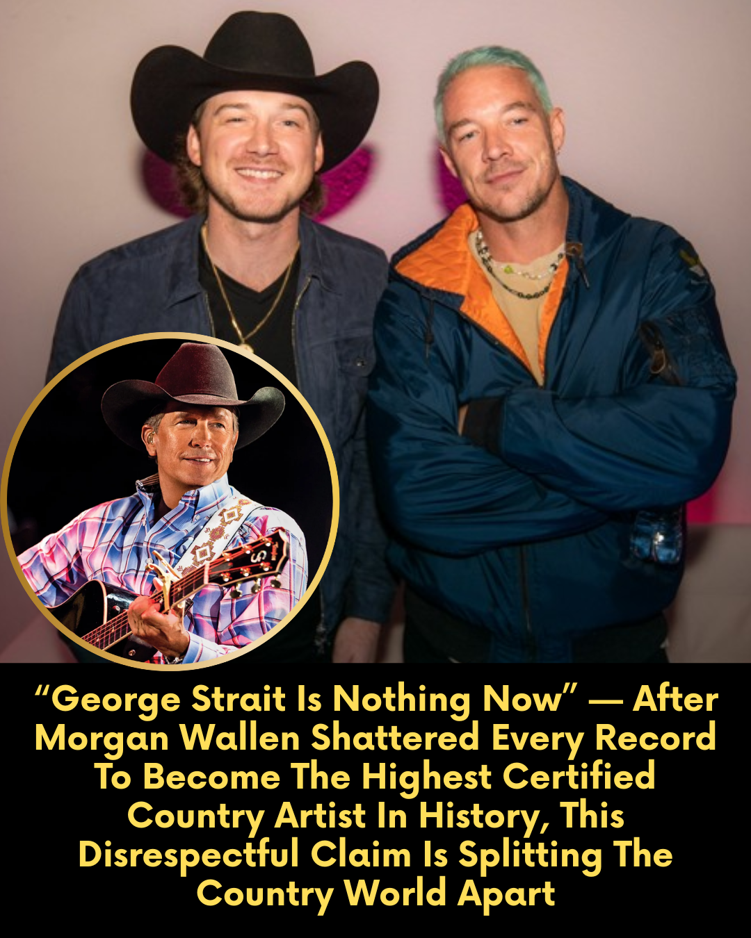 “George Strait Is Nothing Now” — After Morgan Wallen Shattered Every Record To Become The Highest Certified Country Artist In History, This Disrespectful Claim Is Splitting The Country World Apart