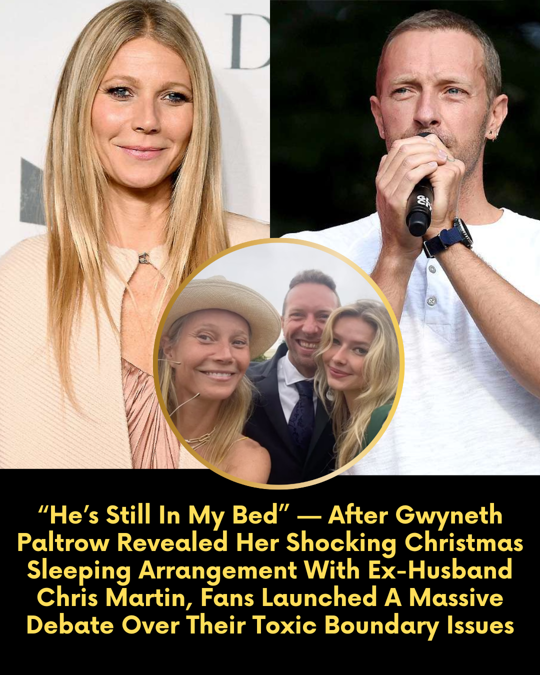 “He’s Still In My Bed” — After Gwyneth Paltrow Revealed Her Shocking Christmas Sleeping Arrangement With Ex-Husband Chris Martin, Fans Launched A Massive Debate Over Their Toxic Boundary Issues