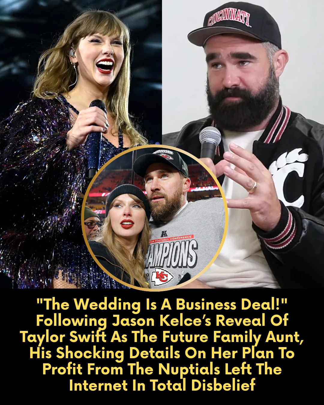 “The Wedding Is A Business Deal!” Following Jason Kelce’s Reveal Of Taylor Swift As The Future Family Aunt, His Shocking Details On Her Plan To Profit From The Nuptials Left The Internet In Total Disbelief