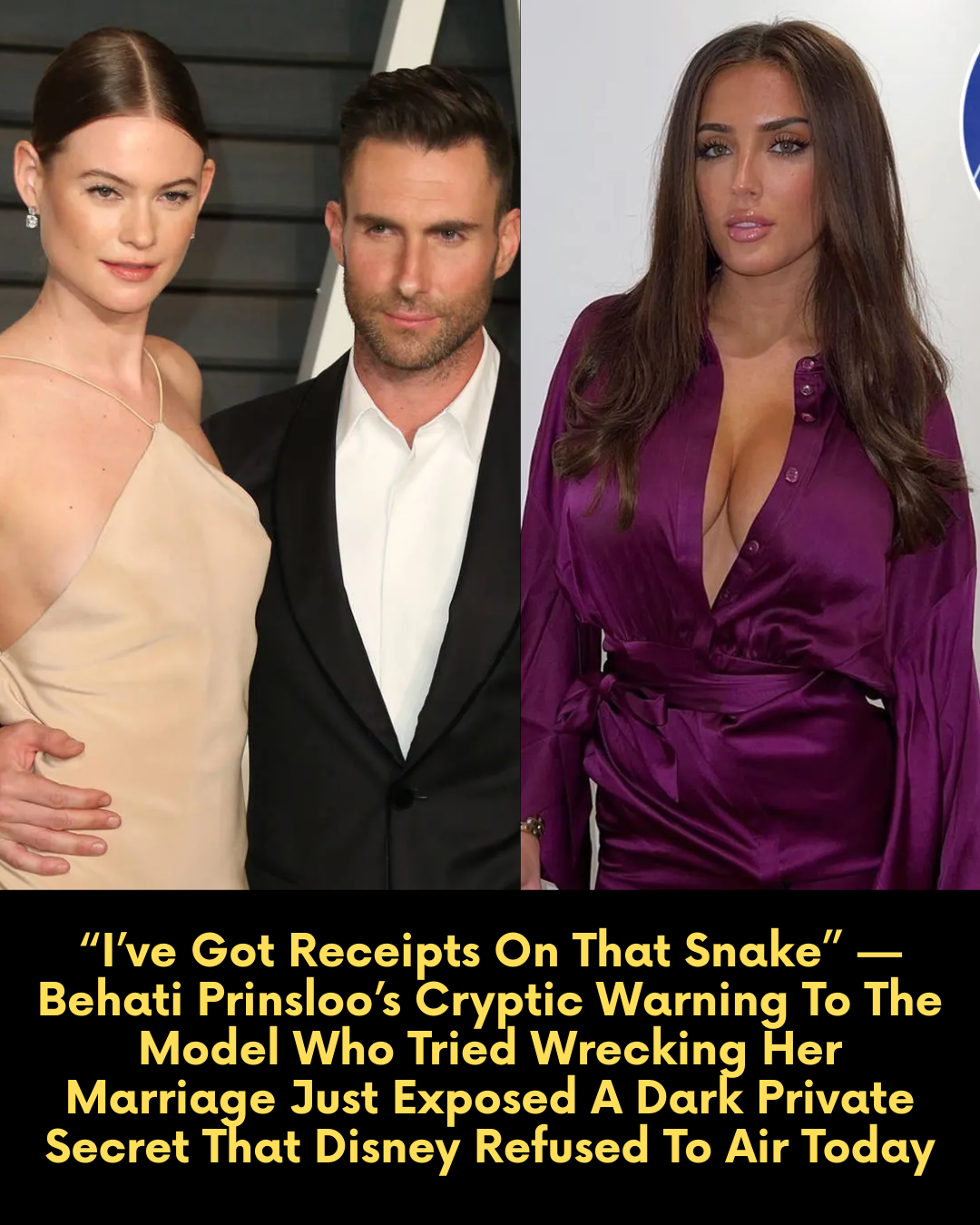 “I’ve Got Receipts On That Snake” — Behati Prinsloo’s Cryptic Warning To The Model Who Tried Wrecking Her Marriage Just Exposed A Dark Private Secret That Disney Refused To Air Today
