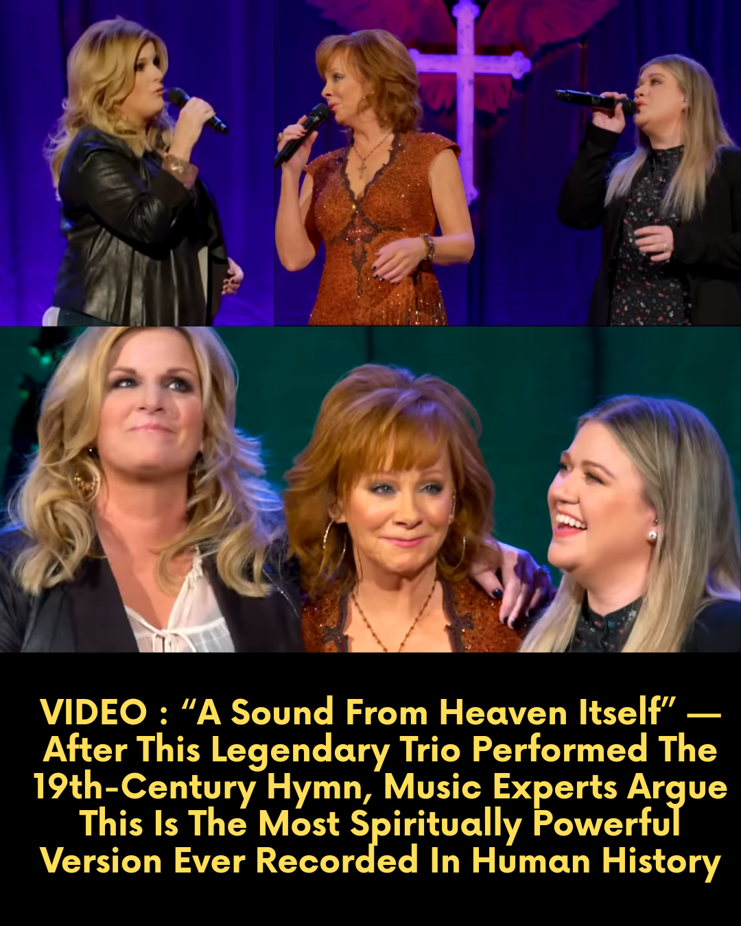 VIDEO : “A Sound From Heaven Itself” — After This Legendary Trio Performed The 19th-Century Hymn, Music Experts Argue This Is The Most Spiritually Powerful Version Ever Recorded In Human History