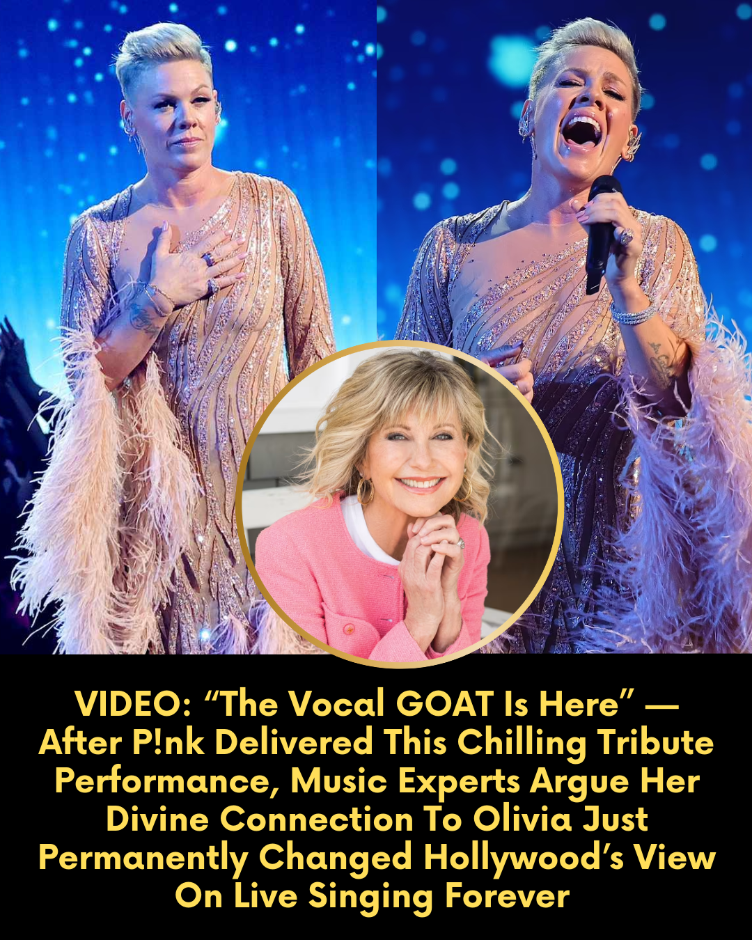 VIDEO: “The Vocal GOAT Is Here” — After P!nk Delivered This Chilling Tribute Performance, Music Experts Argue Her Divine Connection To Olivia Just Permanently Changed Hollywood’s View On Live Singing Forever