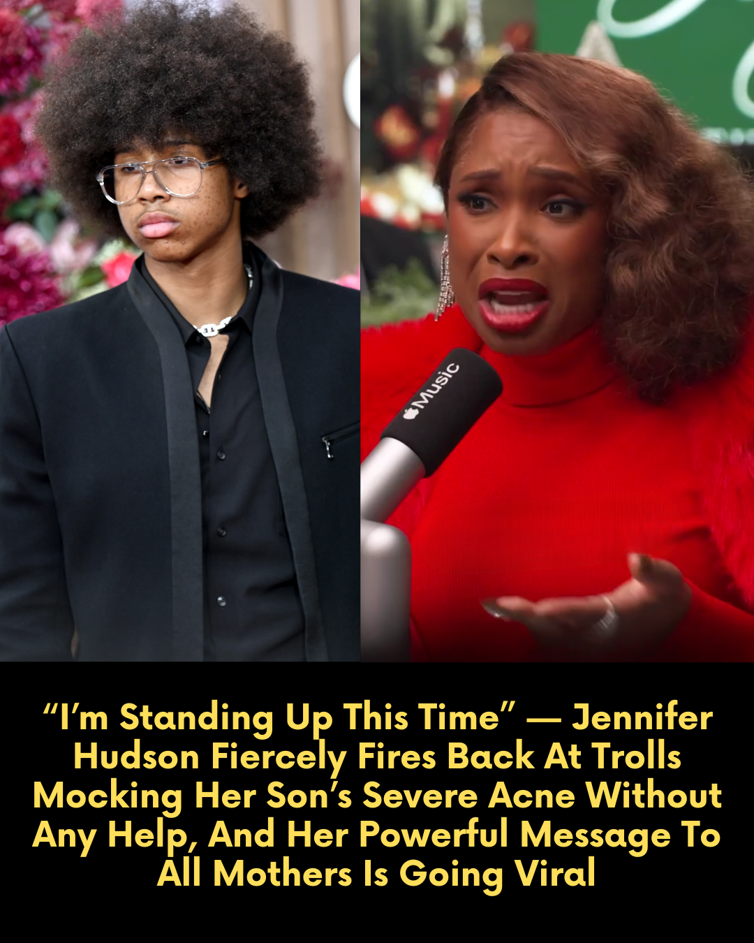 “I’m Standing Up This Time” — Jennifer Hudson Fiercely Fires Back At Trolls Mocking Her Son’s Severe Acne Without Any Help, And Her Powerful Message To All Mothers Is Going Viral