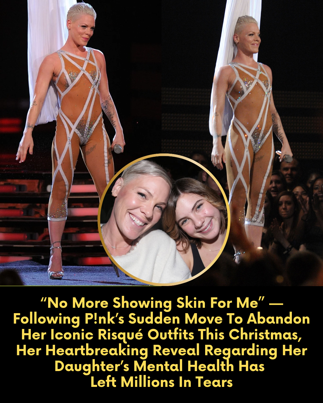 “No More Showing Skin For Me” — Following P!nk’s Sudden Move To Abandon Her Iconic Risqué Outfits This Christmas, Her Heartbreaking Reveal Regarding Her Daughter’s Mental Health Has Left Millions In Tears