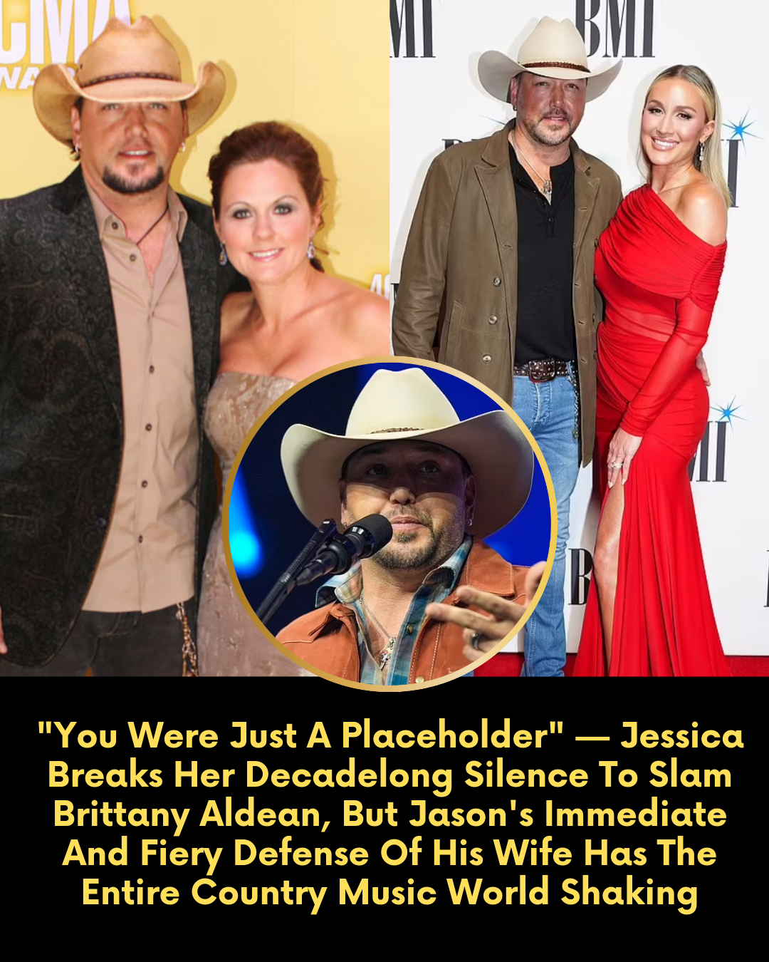 “You Were Just A Placeholder” — Jessica Breaks Her Decadelong Silence To Slam Brittany Aldean, But Jason’s Immediate And Fiery Defense Of His Wife Has The Entire Country Music World Shaking