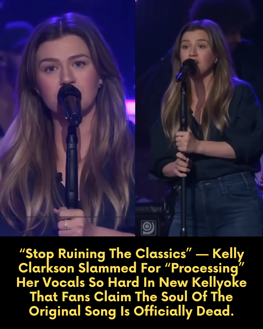 “Stop Ruining The Classics” — Kelly Clarkson Slammed For “Processing” Her Vocals So Hard In New Kellyoke That Fans Claim The Soul Of The Original Song Is Officially Dead.