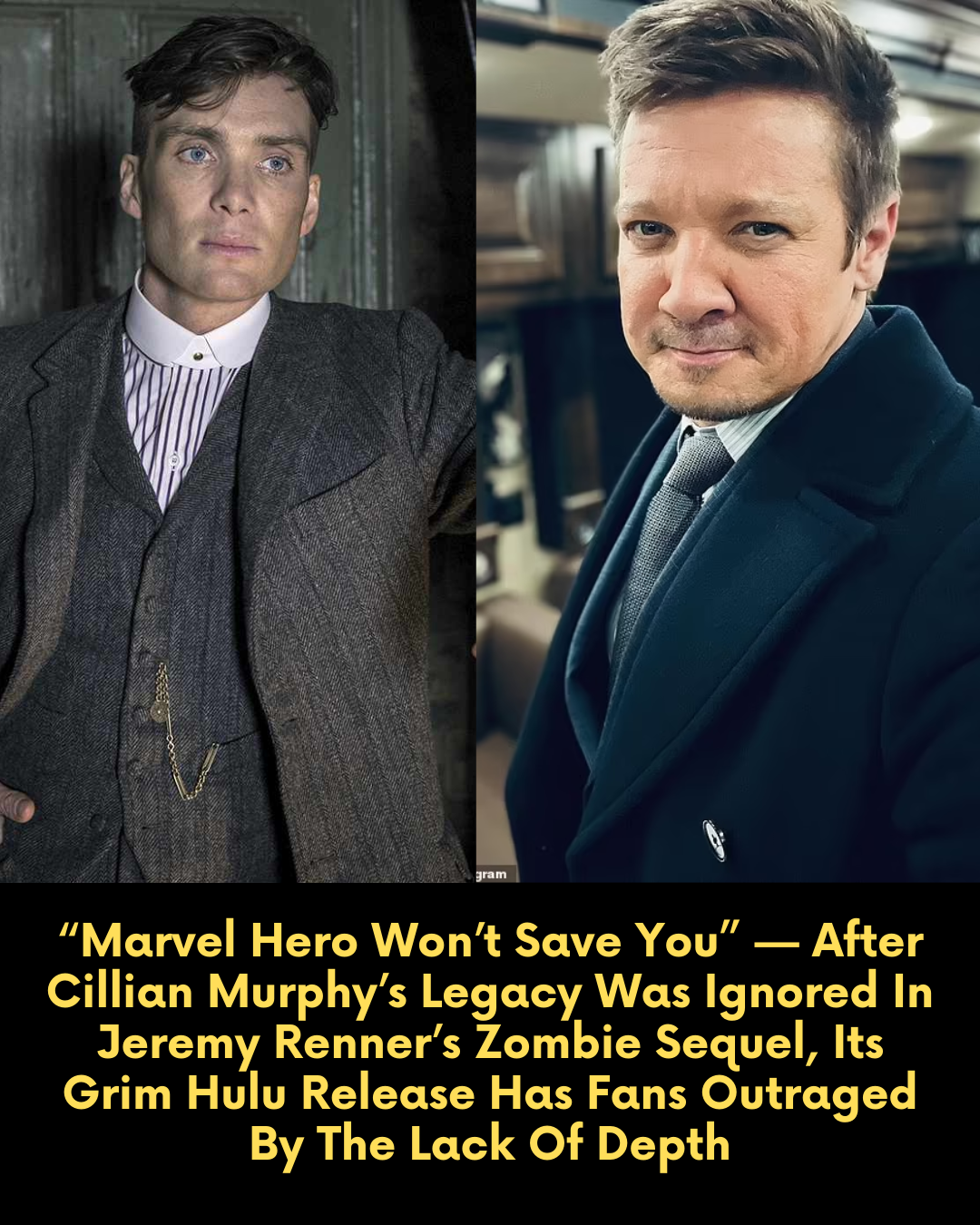 “Marvel Hero Won’t Save You” — After Cillian Murphy’s Legacy Was Ignored In Jeremy Renner’s Zombie Sequel, Its Grim Hulu Release Has Fans Outraged By The Lack Of Depth