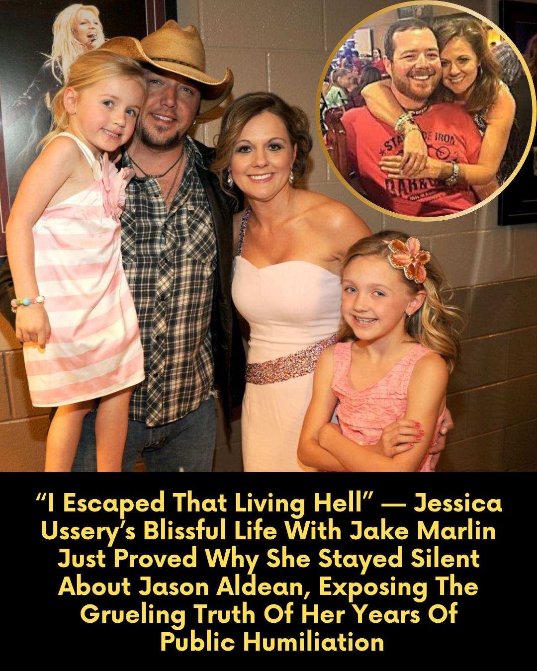 “I Escaped That Living Hell” — Jessica Ussery’s Blissful Life With Jake Marlin Just Proved Why She Stayed Silent About Jason Aldean, Exposing The Grueling Truth Of Her Years Of Public Humiliation.