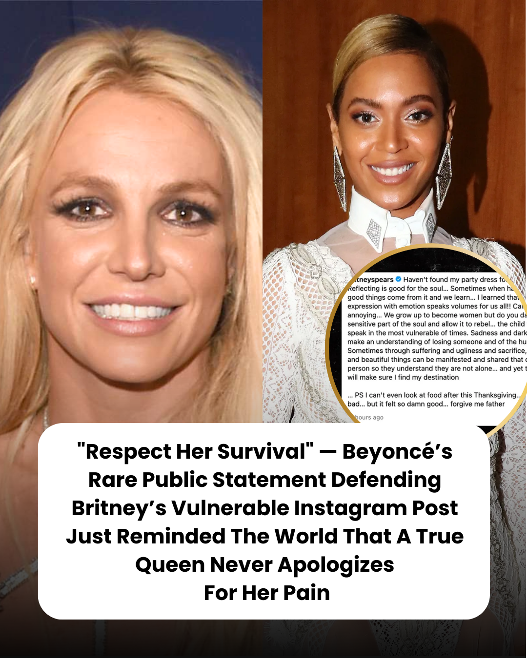 “Respect Her Survival” — Beyoncé’s Rare Public Statement Defending