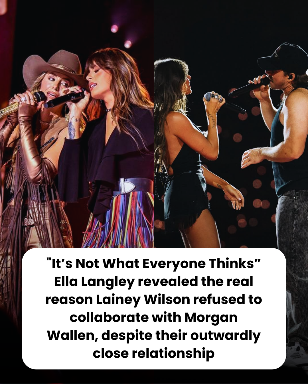 “It’s Not What Everyone Thinks” Ella Langley revealed the real reason Lainey Wilson refused to collaborate with Morgan Wallen, despite their outwardly close relationship