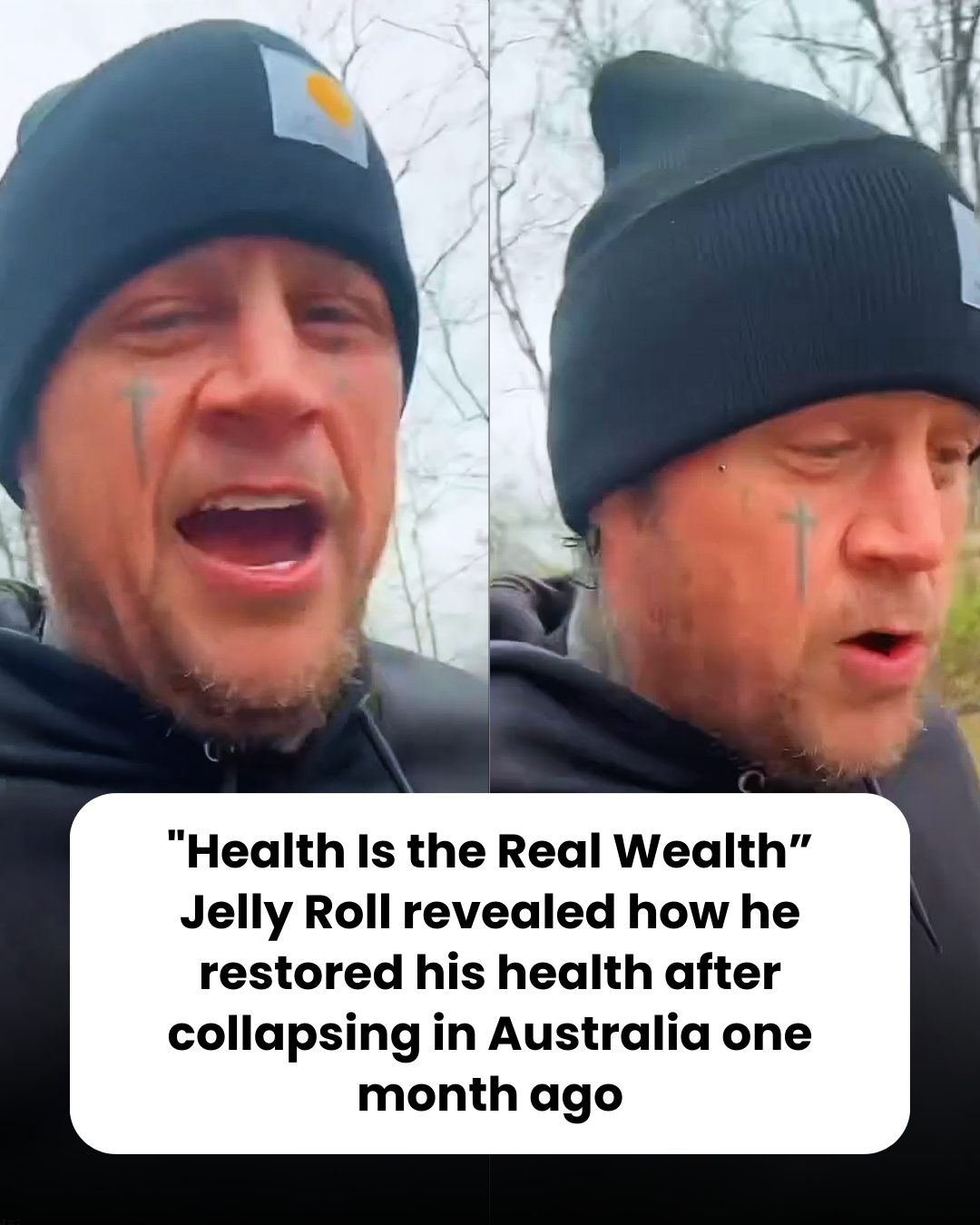 “Health Is the Real Wealth” Jelly Roll revealed how he restored his health after collapsing in Australia one month ago