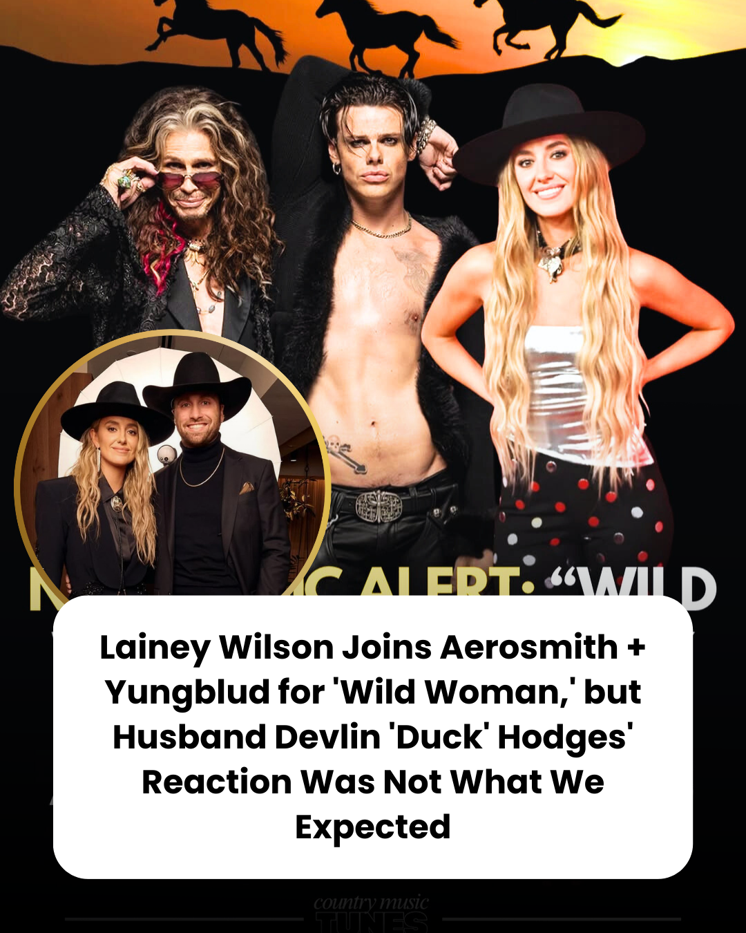 Lainey Wilson Joins Aerosmith + Yungblud for ‘Wild Woman,’ but Husband Devlin ‘Duck’ Hodges’ Reaction Was Not What We Expected