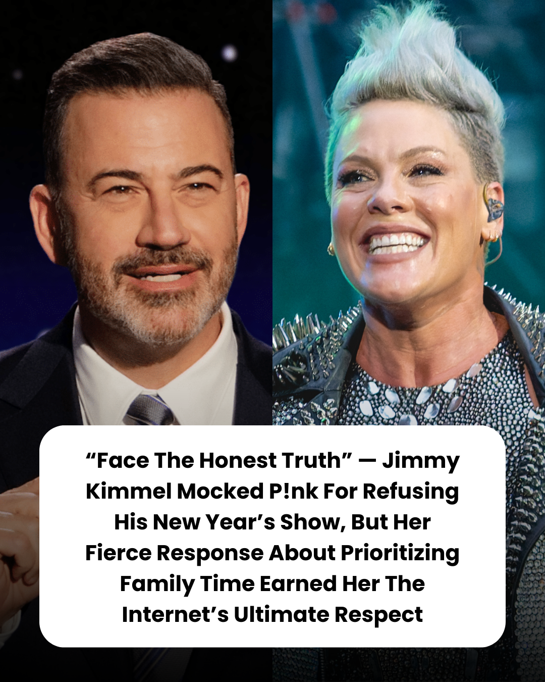 “Face The Honest Truth” — Jimmy Kimmel Mocked P!nk For Refusing His New Year’s Show, But Her Fierce Response About Prioritizing Family Time Earned Her The Internet’s Ultimate Respect