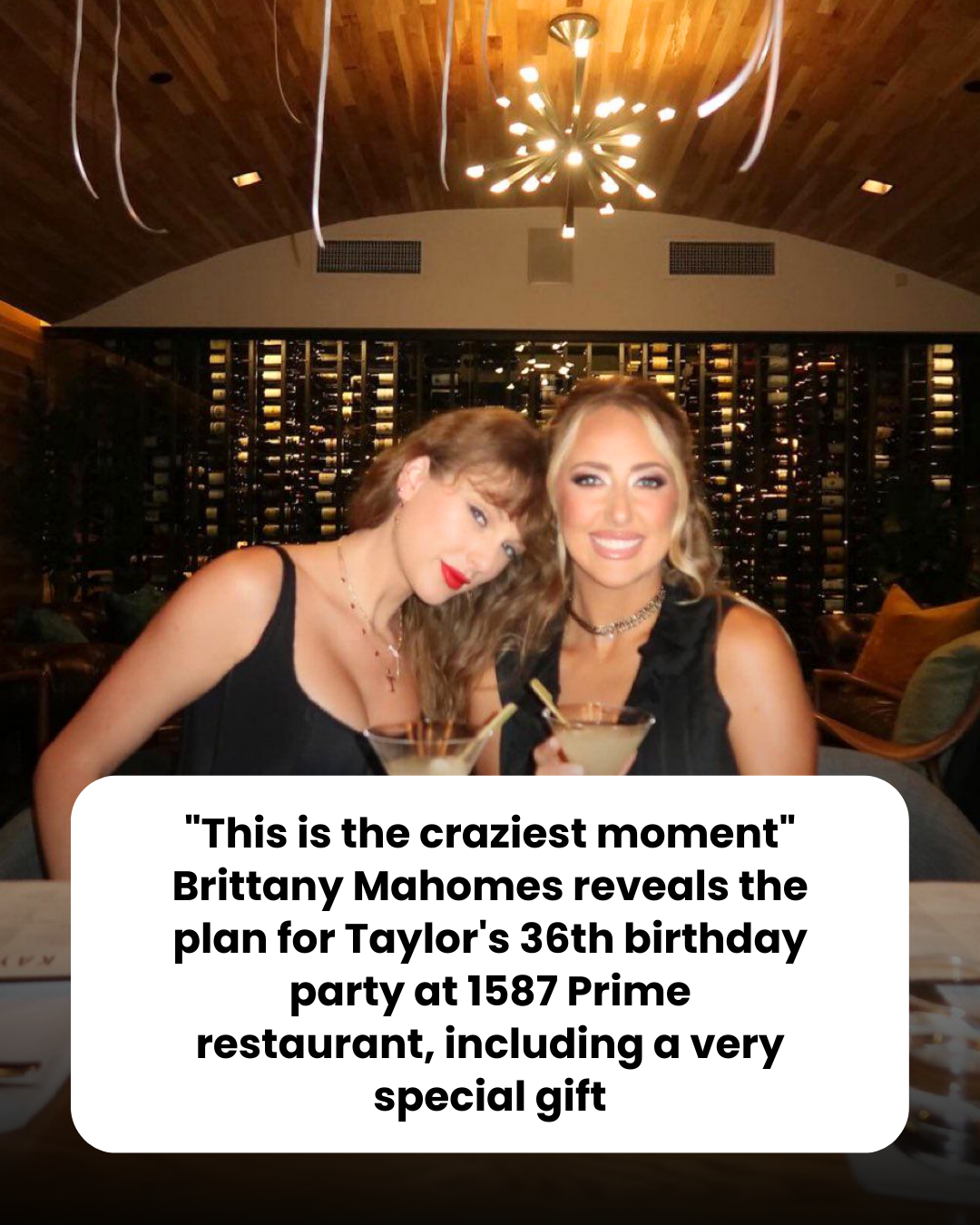 “This is the craziest moment” Brittany Mahomes reveals the plan for Taylor’s 36th birthday party at 1587 Prime restaurant, including a very special gift