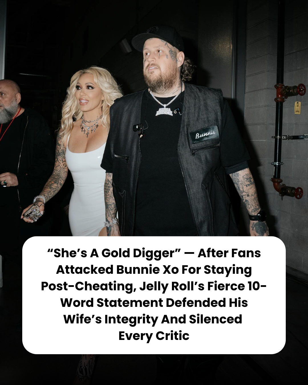 “She’s A Gold Digger” — After Fans Attacked Bunnie Xo For Staying Post-Cheating, Jelly Roll’s Fierce 10-Word Statement Defended His Wife’s Integrity And Silenced  Every Critic