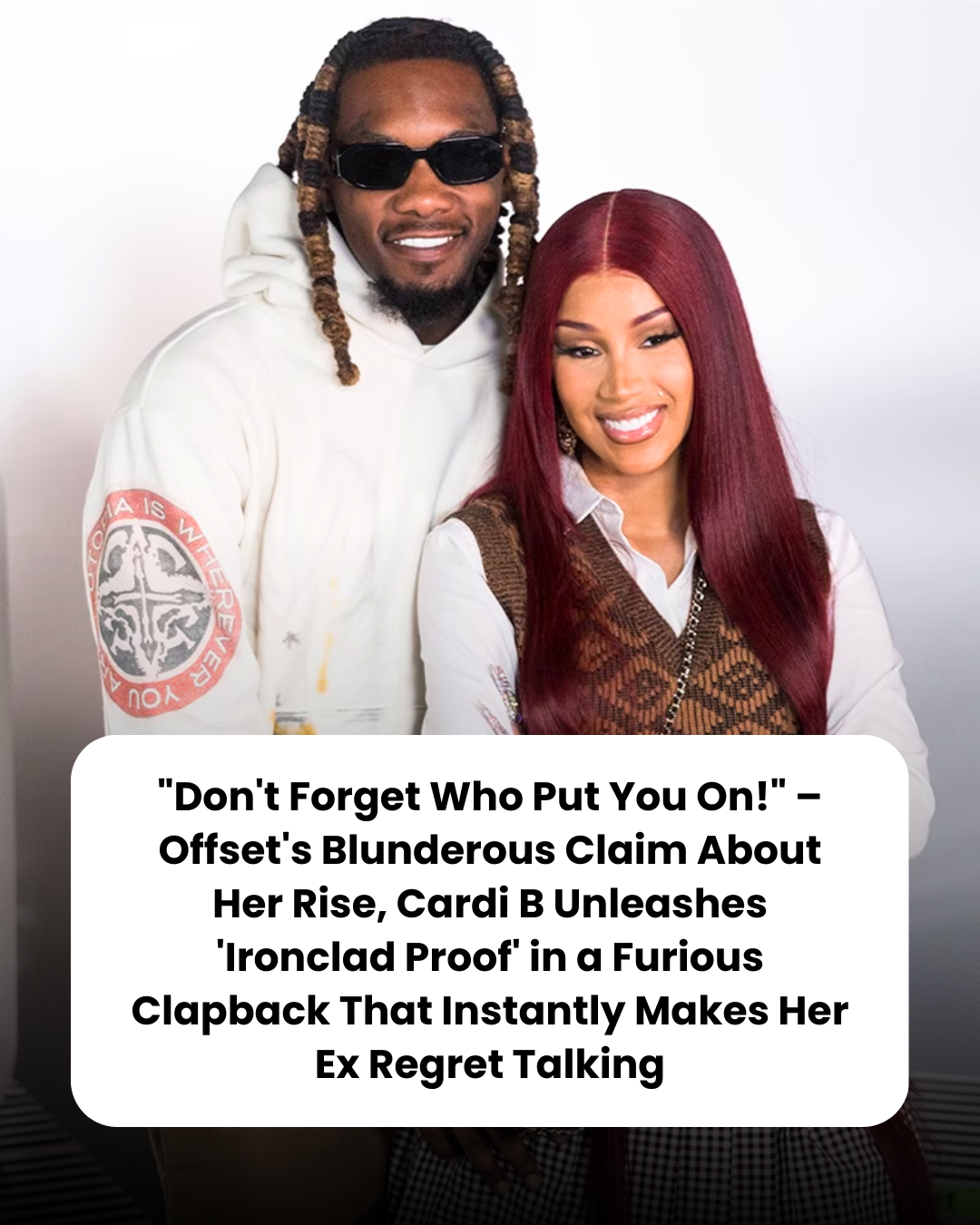 “Don’t Forget Who Put You On!” – Offset’s Blunderous Claim About Her Rise, Cardi B Unleashes ‘Ironclad Proof’ in a Furious Clapback That Instantly Makes Her Ex Regret Talking