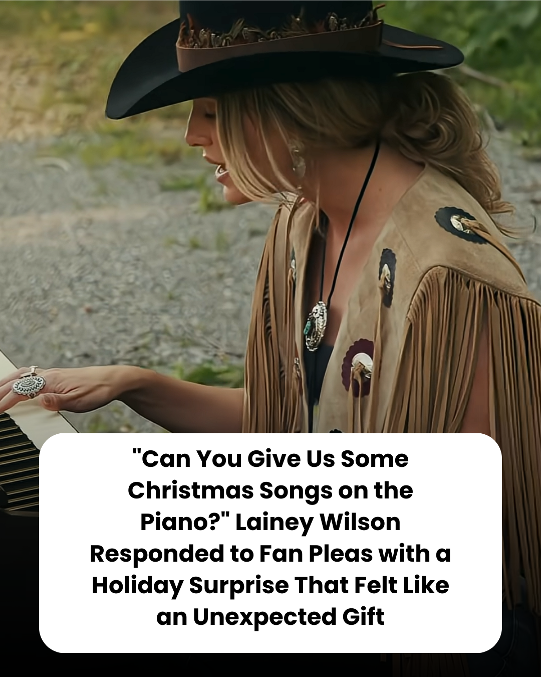 “Can You Give Us Some Christmas Songs on the Piano?” Lainey Wilson Responded to Fan Pleas with a Holiday Surprise That Felt Like an Unexpected Gift