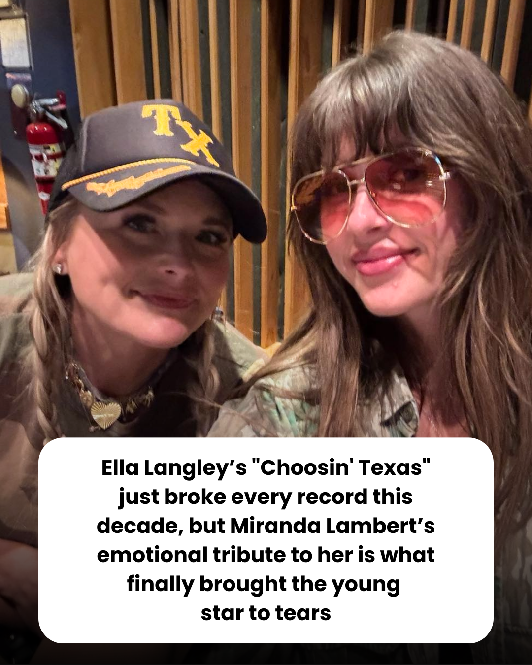 Ella Langley’s “Choosin’ Texas” just broke every record this decade, but Miranda Lambert’s emotional tribute to her is what finally brought the young  star to tears