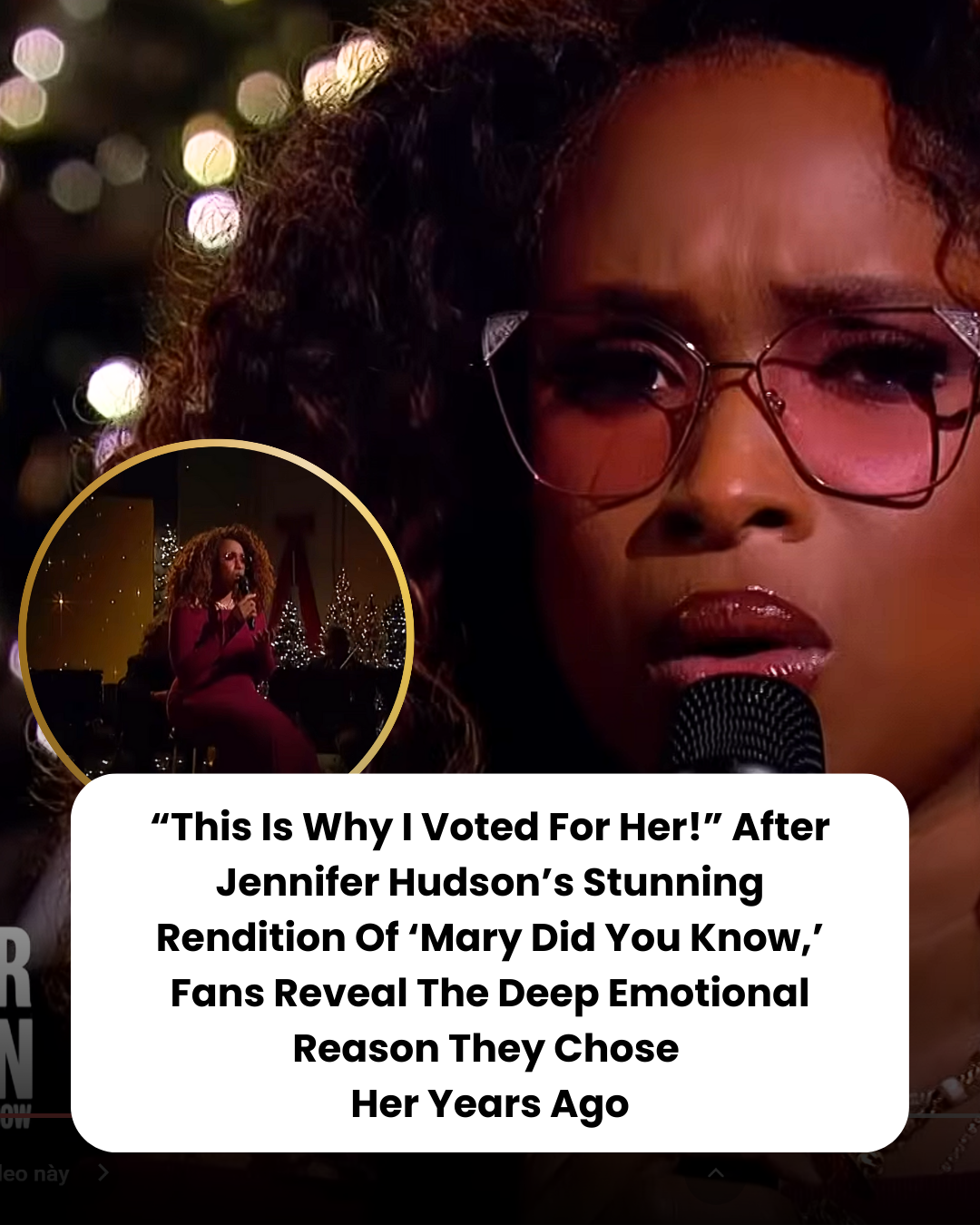 “This Is Why I Voted For Her!” After Jennifer Hudson’s Stunning Rendition Of ‘Mary Did You Know,’ Fans Reveal The Deep Emotional Reason They Chose  Her Years Ago