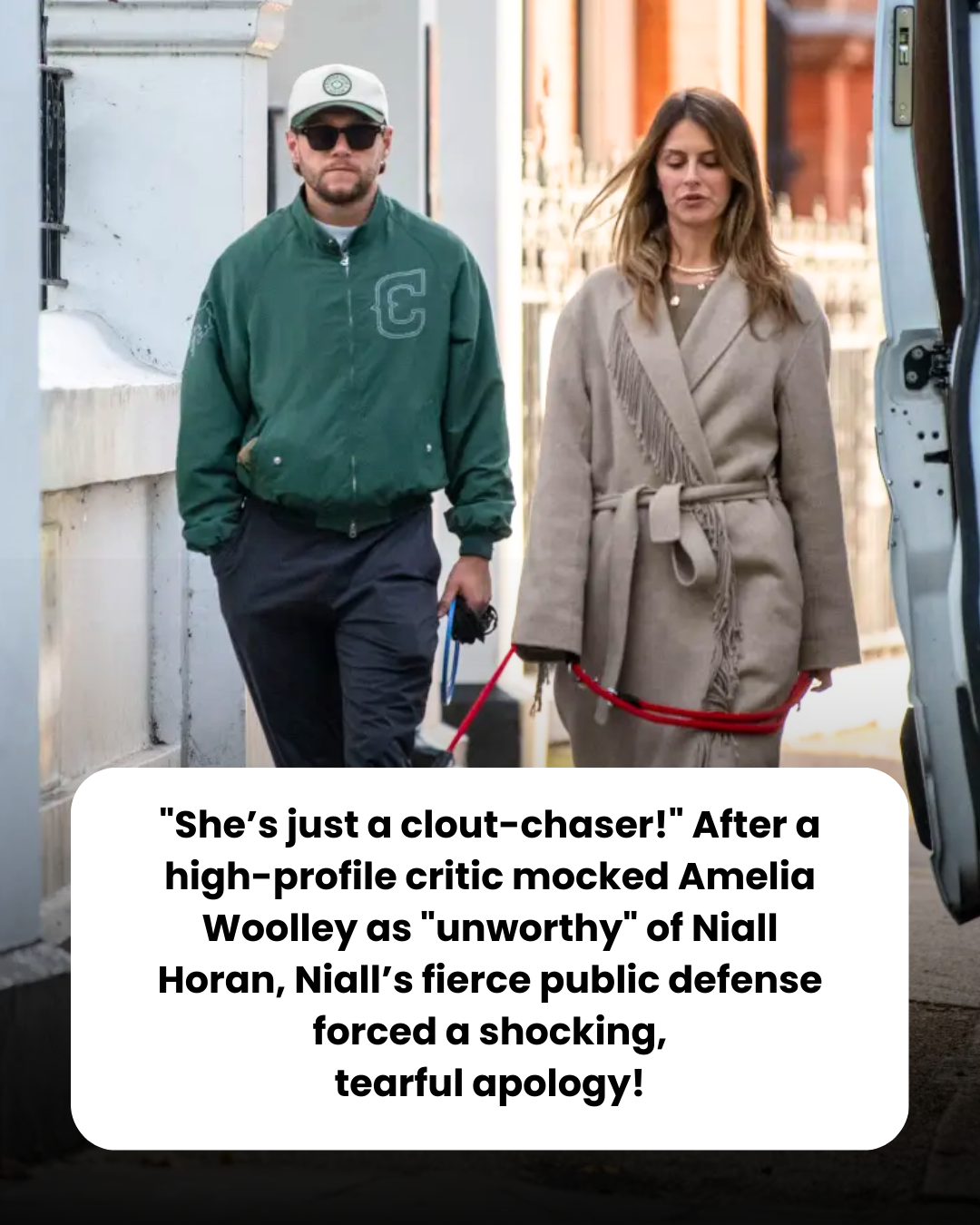 “She’s just a clout-chaser!” After a high-profile critic mocked Amelia Woolley as “unworthy” of Niall Horan, Niall’s fierce public defense forced a shocking, tearful apology!