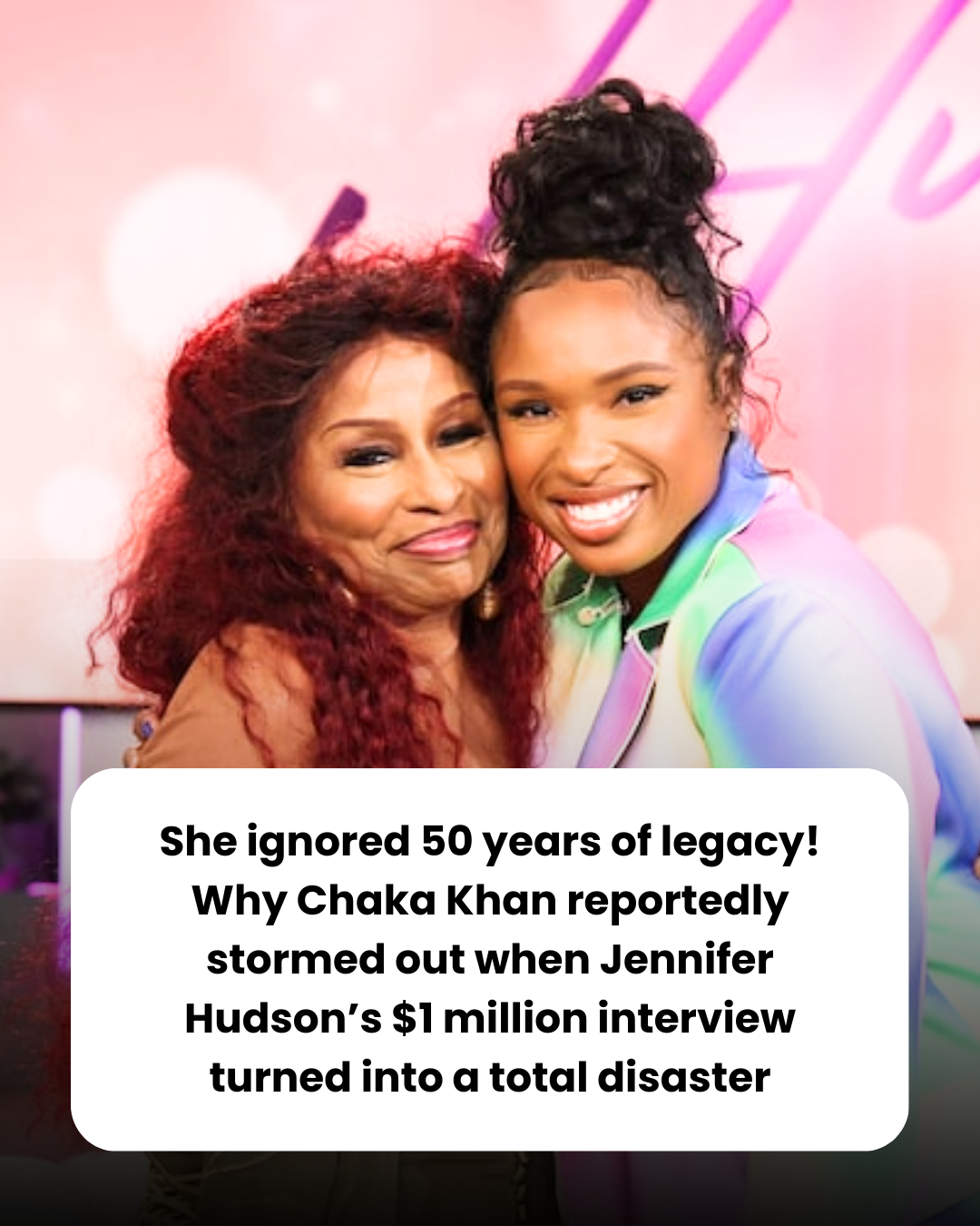 She ignored 50 years of legacy! Why Chaka Khan reportedly stormed out when Jennifer Hudson’s $1 million interview turned into a total disaster