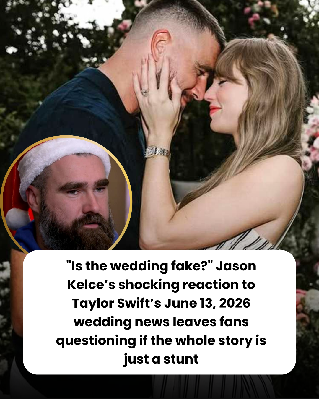 “Is the wedding fake?” Jason Kelce’s shocking reaction to Taylor Swift’s June 13, 2026 wedding news leaves fans questioning if the whole story is just a stunt