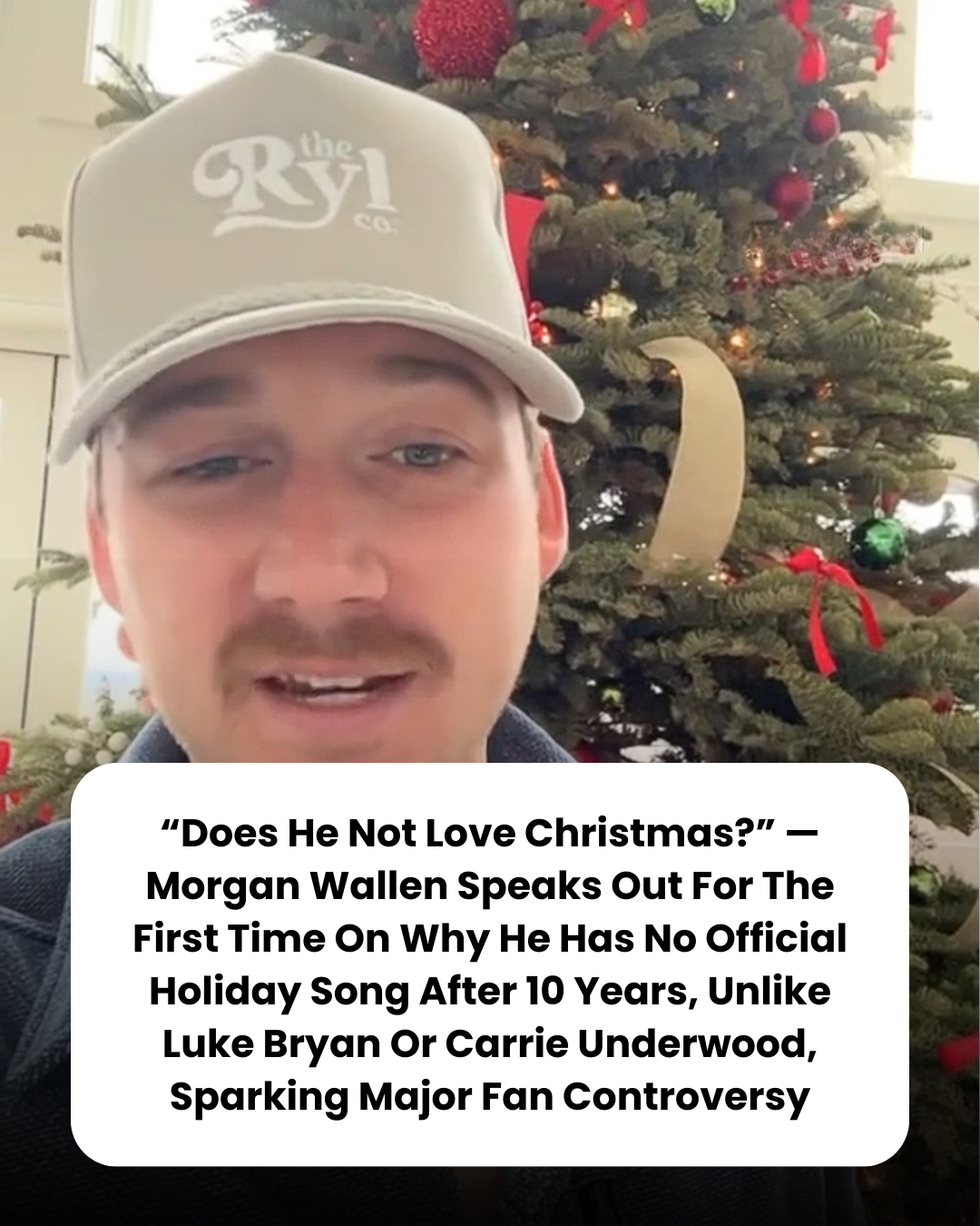 “Does He Not Love Christmas?” — Morgan Wallen Speaks Out For The First Time On Why He Has No Official Holiday Song After 10 Years, Unlike Luke Bryan Or Carrie Underwood, Sparking Major Fan Controversy