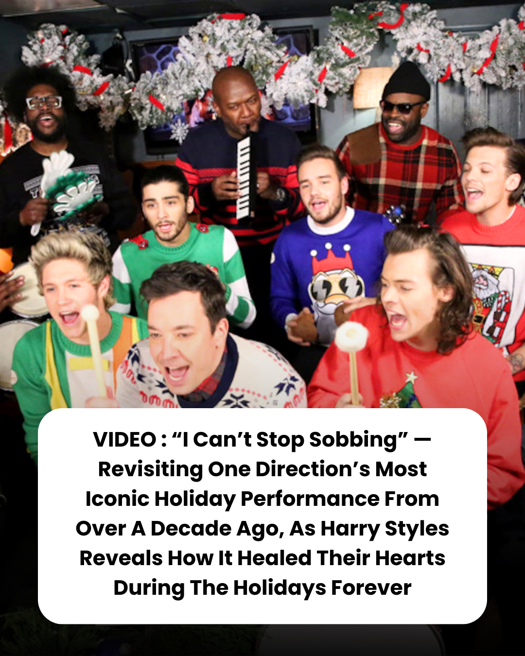 “I Can’t Stop Sobbing” — Revisiting One Direction’s Most Iconic Holiday Performance From Over A Decade Ago, As Harry Styles Reveals How It Healed Their Hearts During The Holidays Forever.