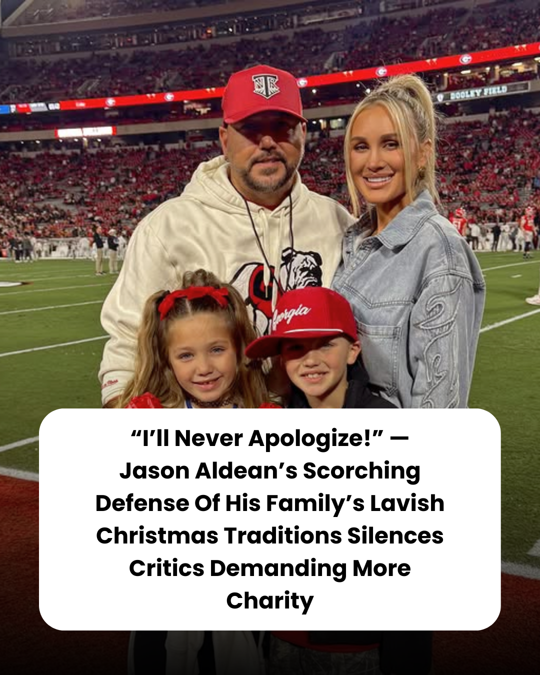 “I’ll Never Apologize!” — Jason Aldean’s Scorching Defense Of His Family’s Lavish Christmas Traditions Silences Critics Demanding More Charity