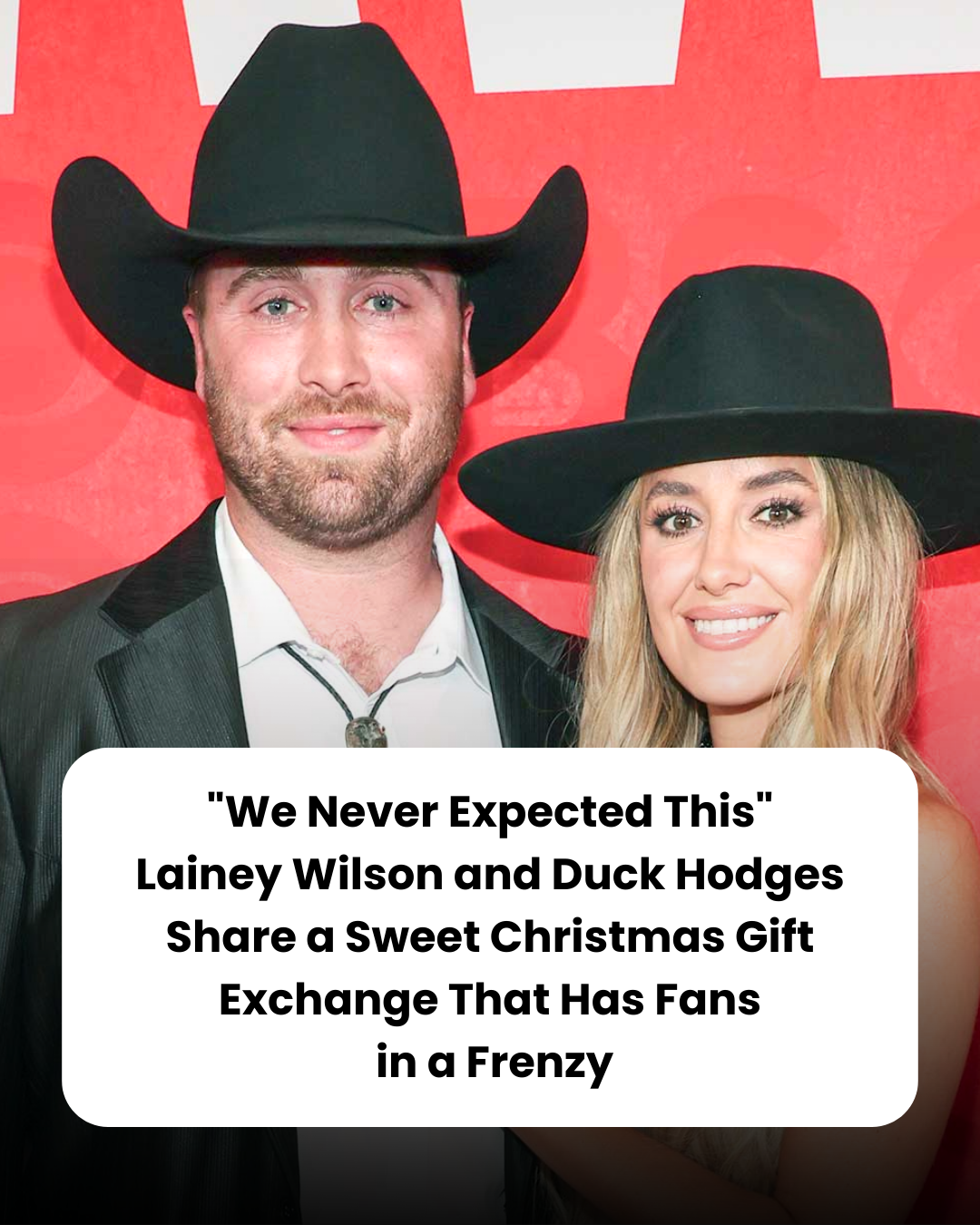 “We Never Expected This” Lainey Wilson and Duck Hodges Share a Sweet Christmas Gift Exchange That Has Fans  in a Frenzy