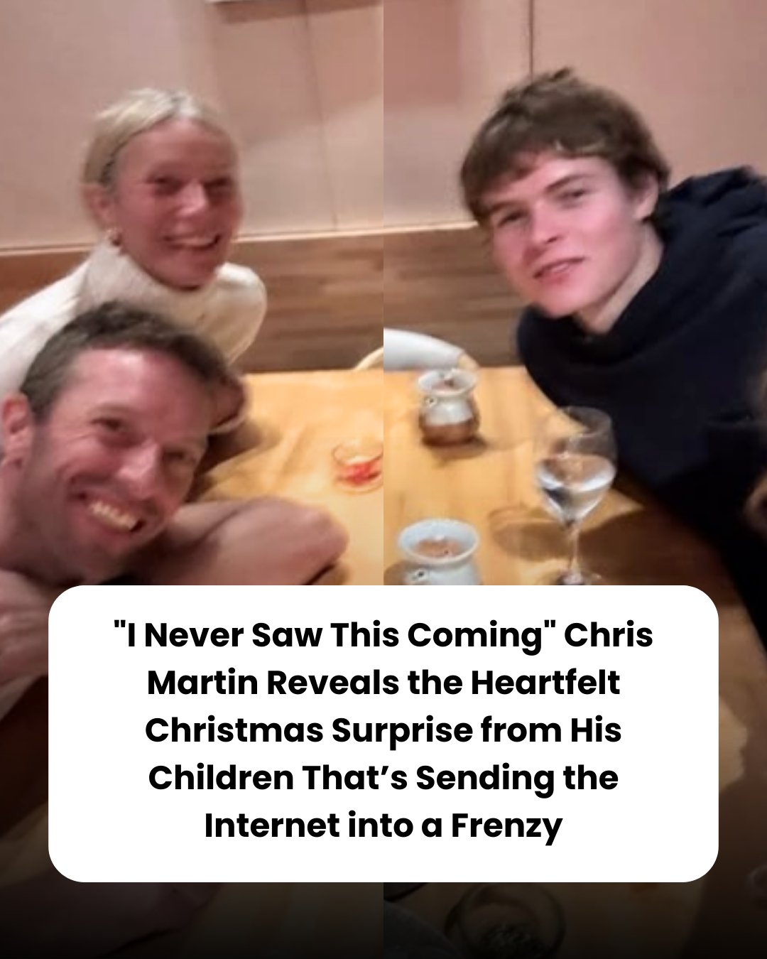 “I Never Saw This Coming” Chris Martin Reveals the Heartfelt Christmas Surprise from His Children That’s Sending the Internet into a Frenzy