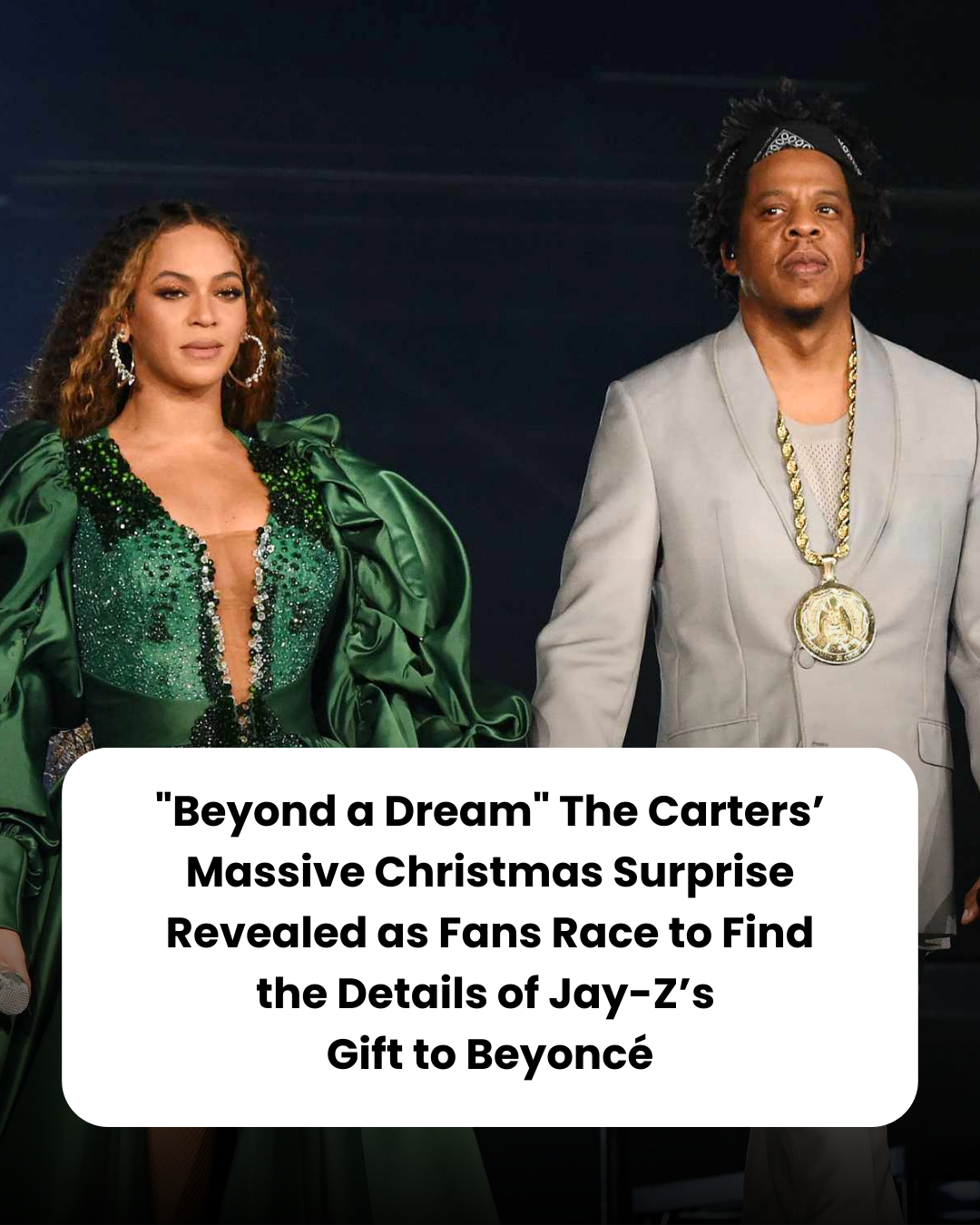 “Beyond a Dream” The Carters’ Massive Christmas Surprise Revealed as Fans Race to Find the Details of Jay-Z’s  Gift to Beyoncé