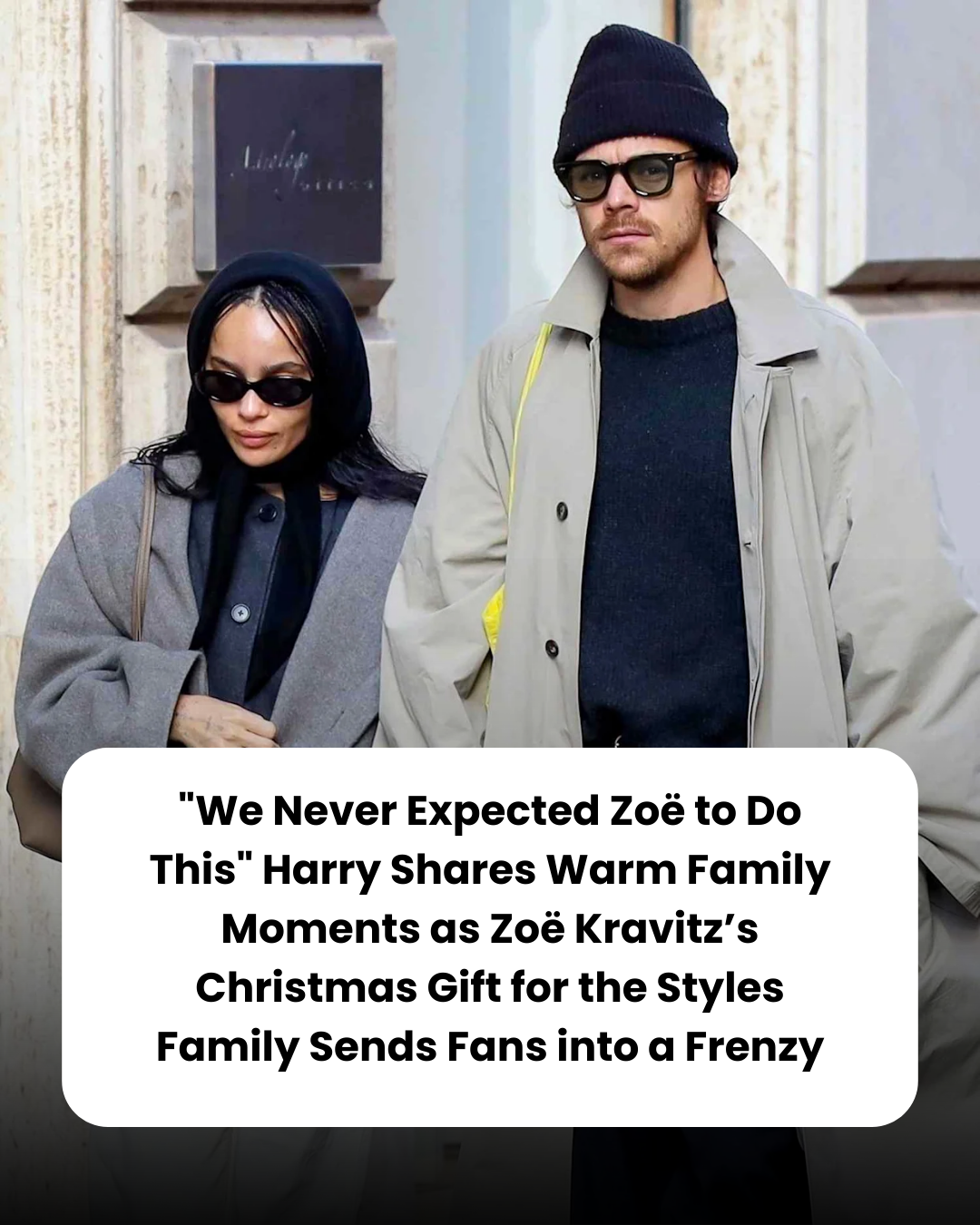 “We Never Expected Zoë to Do This” Harry Shares Warm Family Moments as Zoë Kravitz’s Christmas Gift for the Styles Family Sends Fans into a Frenzy