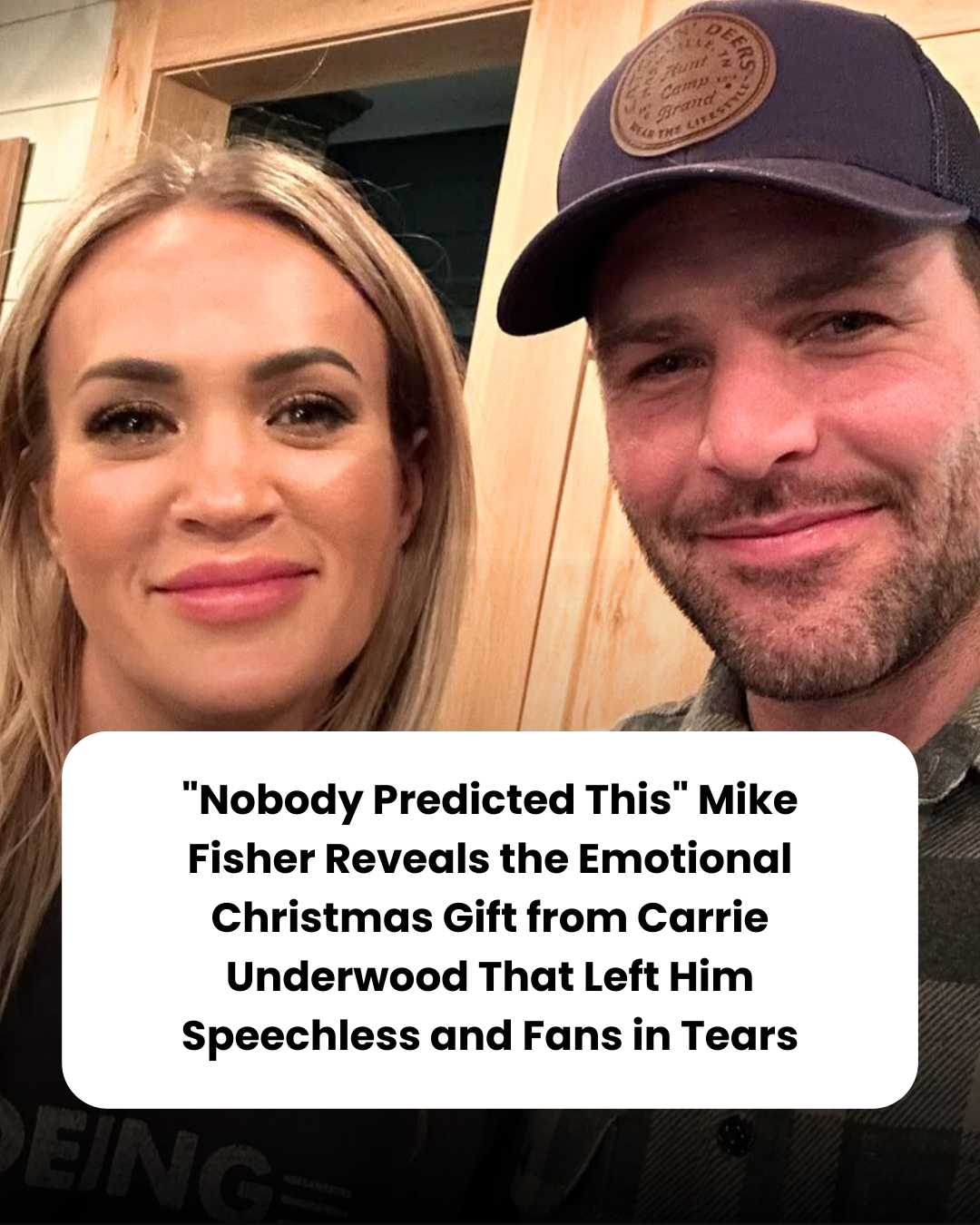 “Nobody Predicted This” Mike Fisher Reveals the Emotional Christmas Gift from Carrie Underwood That Left Him Speechless and Fans in Tears