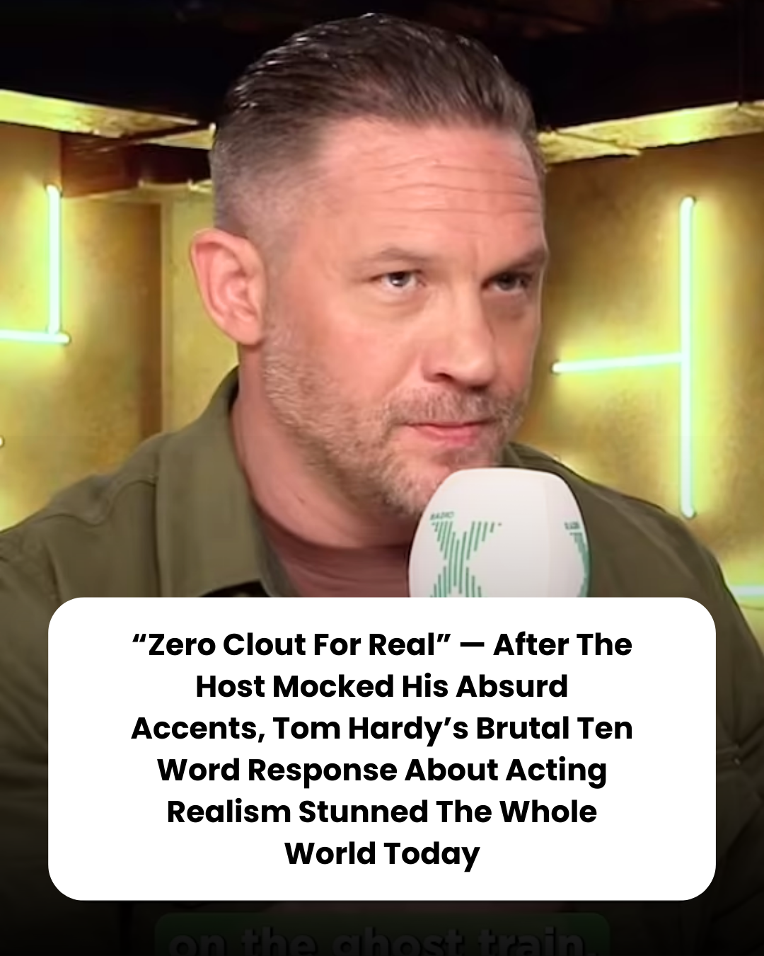 “Zero Clout For Real” — After The Host Mocked His Absurd Accents, Tom Hardy’s Brutal Ten Word Response About Acting Realism Stunned The Whole World Today