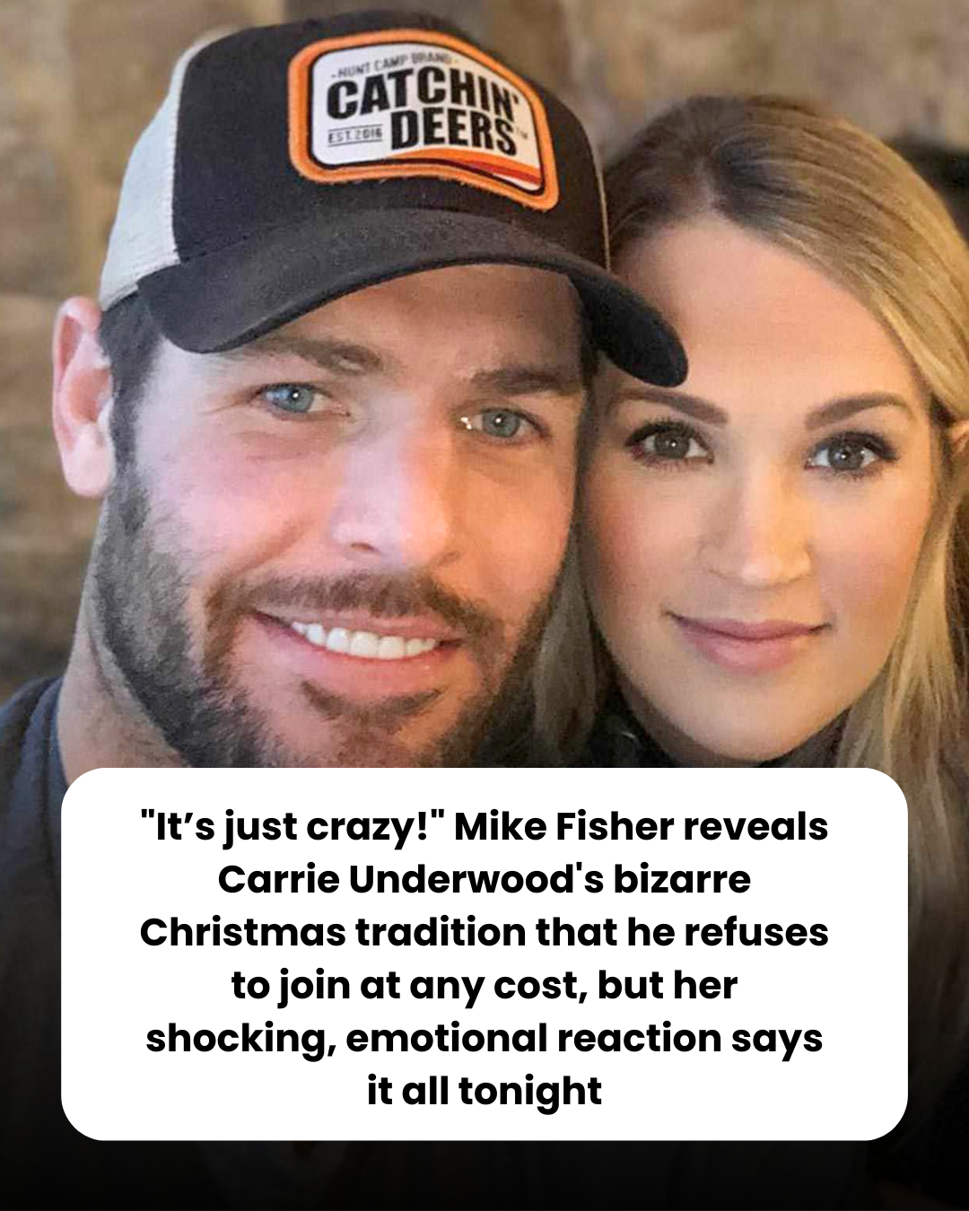 “It’s just crazy!” Mike Fisher reveals Carrie Underwood’s bizarre Christmas tradition that he refuses to join at any cost, but her shocking, emotional reaction says it all tonight