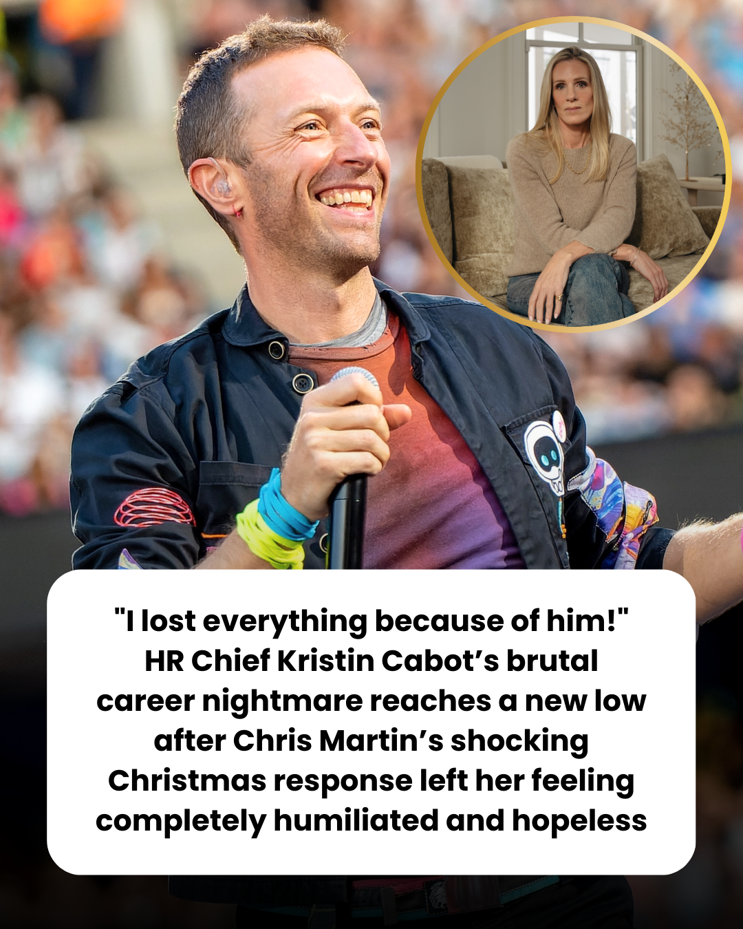 “I lost everything because of him!” HR Chief Kristin Cabot’s brutal career nightmare reaches a new low after Chris Martin’s shocking Christmas response left her feeling completely humiliated and hopeless