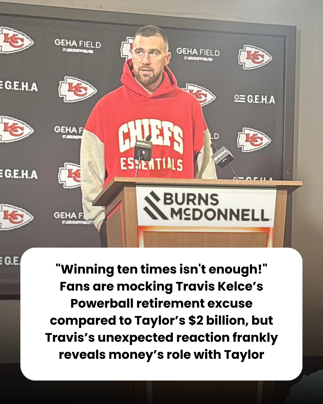 “Winning ten times isn’t enough!” Fans are mocking Travis Kelce’s Powerball retirement excuse compared to Taylor’s $2 billion, but Travis’s unexpected reaction frankly reveals money’s role with Taylor.