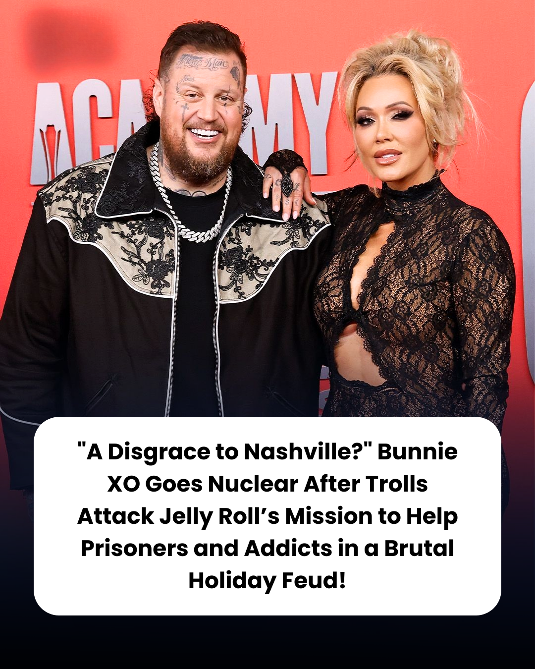 “A Disgrace to Nashville?” Bunnie XO Goes Nuclear After Trolls Attack Jelly Roll’s Mission to Help Prisoners and Addicts in a Brutal Holiday Feud!