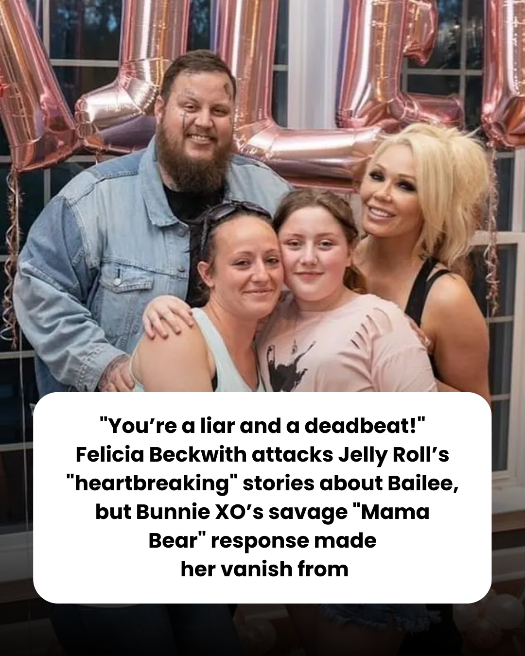“You’re a liar and a deadbeat!” Felicia Beckwith attacks Jelly Roll’s “heartbreaking” stories about Bailee, but Bunnie XO’s savage “Mama Bear” response made  her vanish from