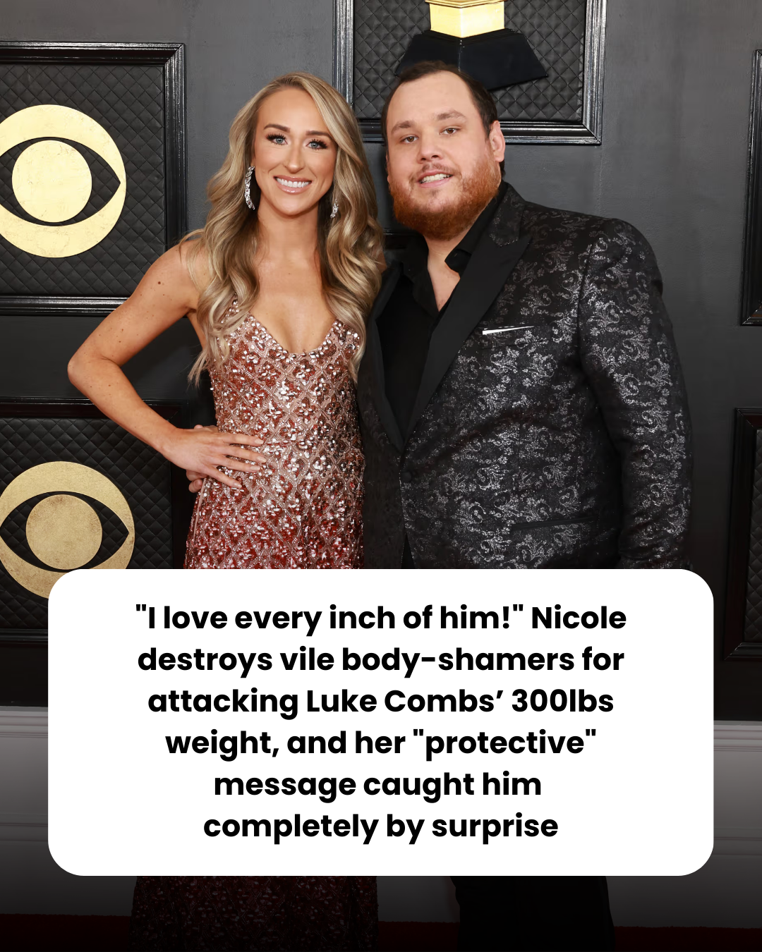 “I love every inch of him!” Nicole destroys vile body-shamers for attacking Luke Combs’ 300lbs weight, and her “protective” message caught him  completely by surprise