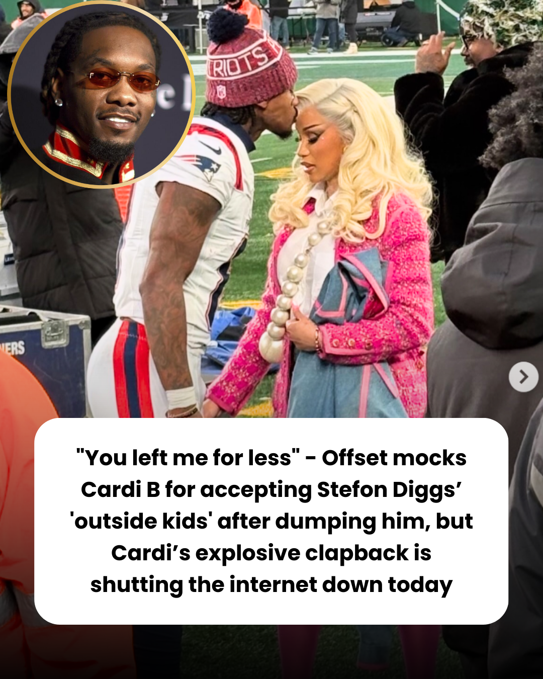 “You left me for less” – Offset mocks Cardi B for accepting Stefon Diggs’ ‘outside kids’ after dumping him, but Cardi’s explosive clapback is shutting the internet down today