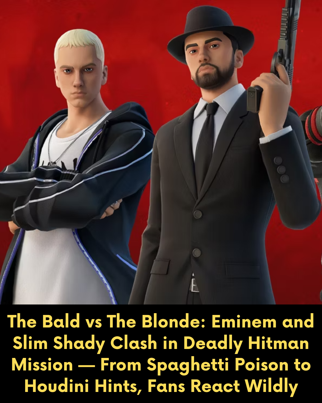 The Bald vs The Blonde: Eminem and Slim Shady Clash in Deadly Hitman Mission — From Spaghetti Poison to Houdini Hints, Fans React Wildly