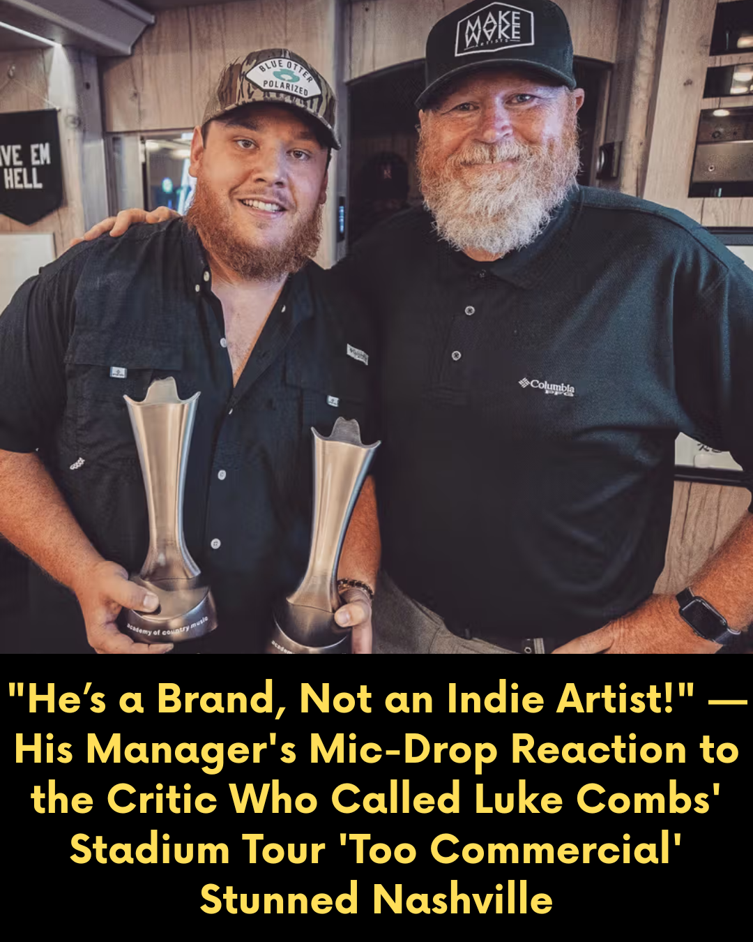 “He’s a Brand, Not an Indie Artist!” — His Manager’s Mic-Drop Reaction to the Critic Who Called Luke Combs’ Stadium Tour ‘Too Commercial’ Stunned Nashville