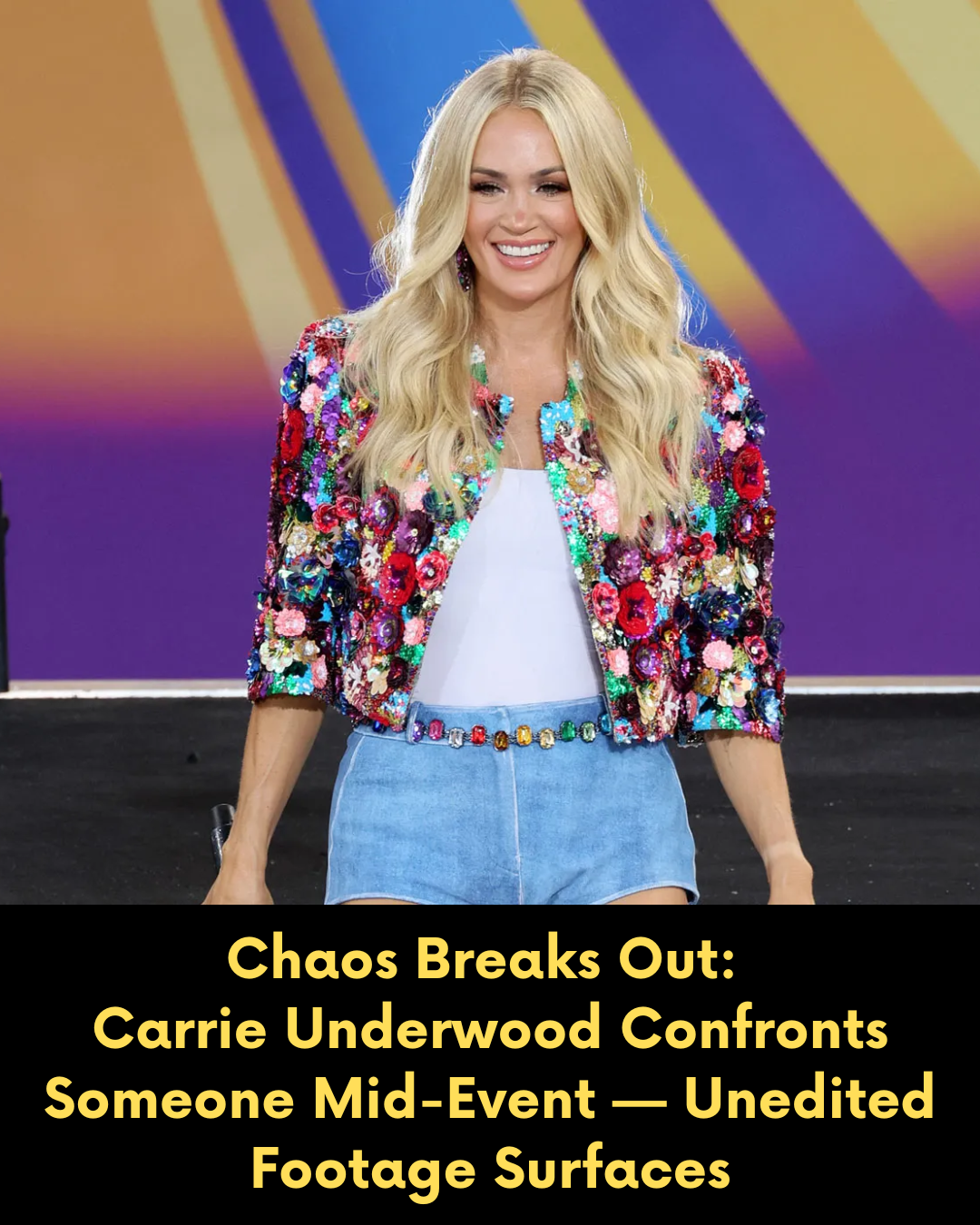 Chaos Breaks Out: Carrie Underwood Confronts Someone Mid-Event — Unedited Footage Surfaces